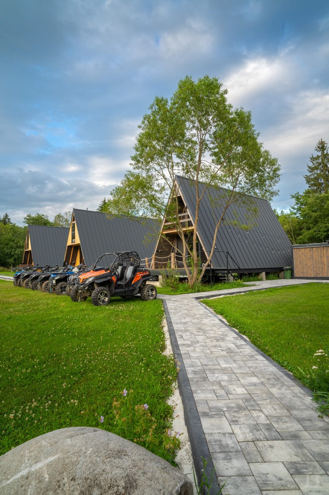 Cabanele A-frame în natură